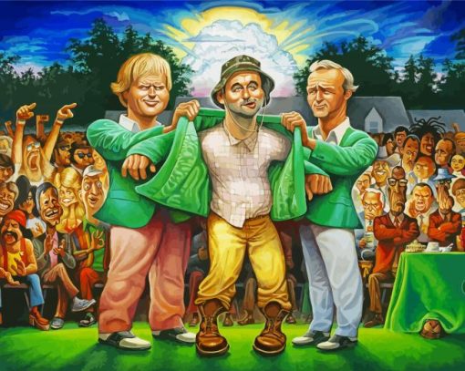 Caddyshack Characters Art Paint By Numbers