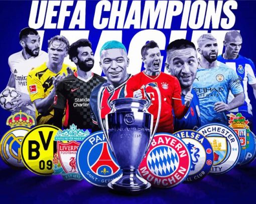 Champions League Poster Paint By Number