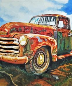 Chevy 1950 Art Paint By Numbers