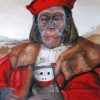 Chimp And Sock Monkey Paint By Numbers