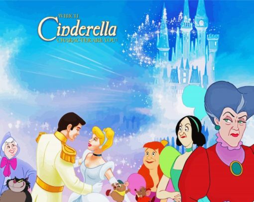 Cinderella Characters Paint By Numbers