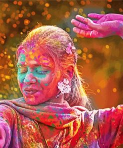 Colorful Indian Festival Paint By Number