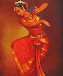 Dancing Indian Woman Art Paint By Numbers