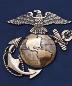 Eagle Globe And Anchor Us Marine Corps Paint By Numbers