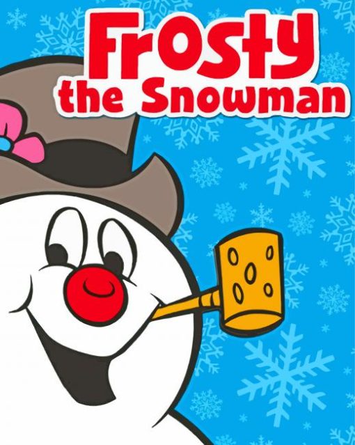 Frosty The Snowman Animated Movie Poster Paint By Number