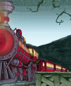 Harry Potter Train Art Paint By Numbers