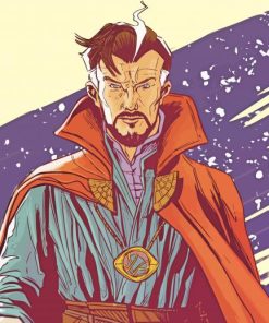 Illustration Doctor Strange Paint By Numbers