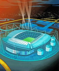 Illustration Etihad Stadium Paint By Numbers