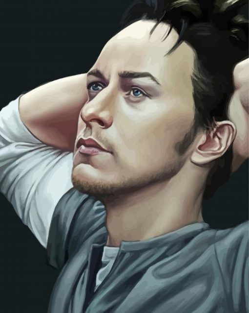 James Mcavoy Art Paint By Numbers