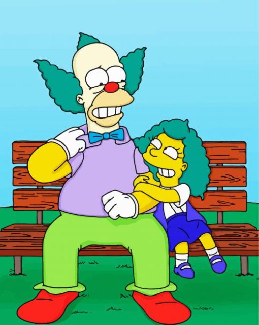 Krusty Clown The Simpsons Paint By Numbers