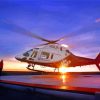 Lifeflight At Sunset Paint By Number