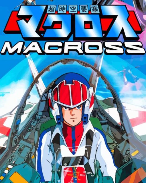 Macross Anime Poster Paint By Numbers