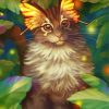 Magical Cat With Butterfly Ears Paint By Numbers