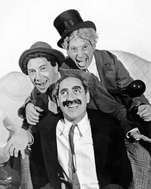 Marx Brothers Comedy Group Paint By Numbers