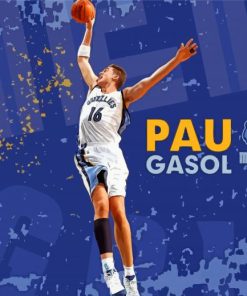 Memphis Grizzlies Pau Gasol Paint By Number