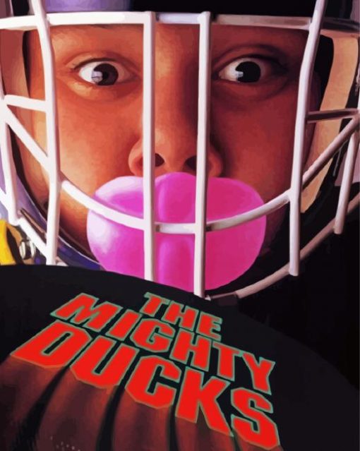 Mighty Ducks Movie Poster Paint By Numbers