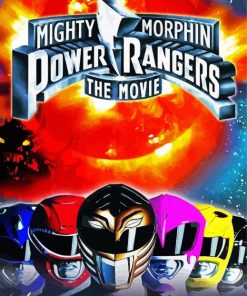 Mighty Morphin Power Ranger Game Paint By Numbers