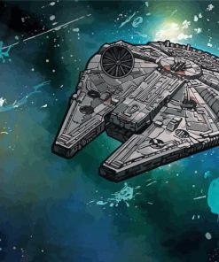 Millennium Falcon Art Paint By Numbers