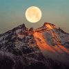 Moonlight Everest Mountain Paint By Numbers