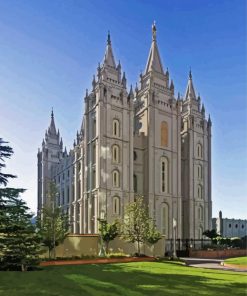 Mormon Temple Salt Lake City Utah Paint By Number