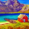 Norwegian Cabin Paint By Number