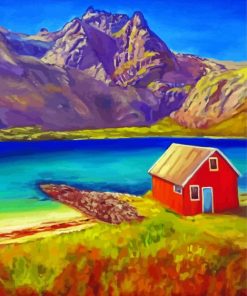 Norwegian Cabin Paint By Number