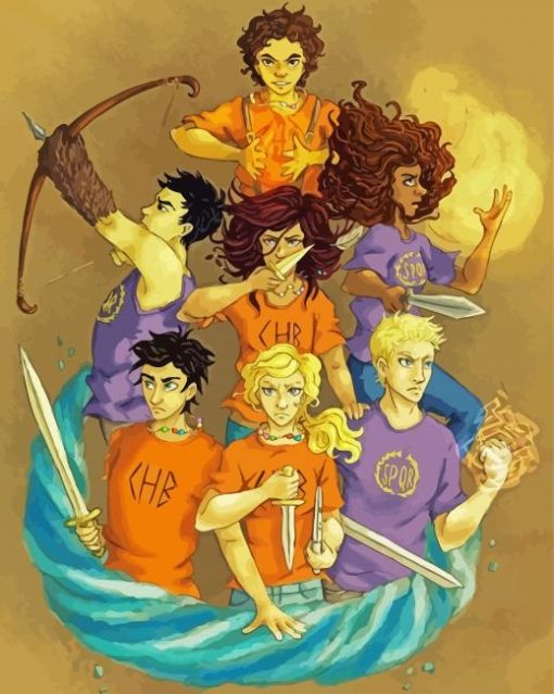 Percy Jackson And The Seven Art Paint By Number