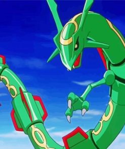 Pokemon Rayquaza Paint By Number