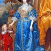 Queen Henriette Marie And Her Dwarf Sir Jeffery Hudson By Antoine Van Dyck Paint By Numbers