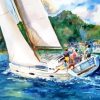 Sailboat Race Art Paint By Number