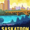 Saskatoon Poster Paint By Numbers