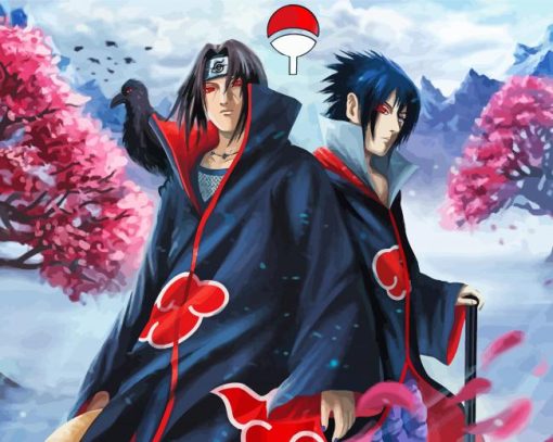 Sasuke And Itachi Art Paint By Numbers