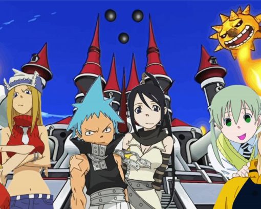 Soul Eater Manga Anime Paint By Numbers