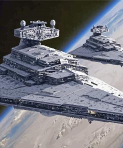 Star Wars Imperial Destroyer Paint By Numbers