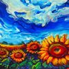 Sunflowers Ukranian Art Paint By Numbers