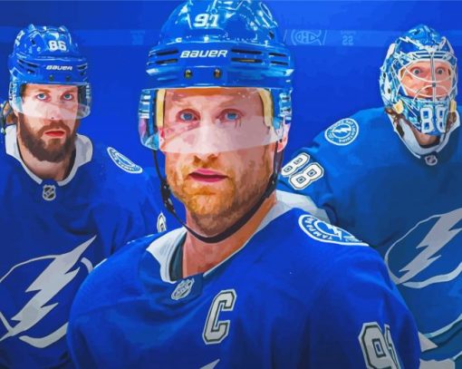 Tampa Bay Lightning Players Paint By Numbers