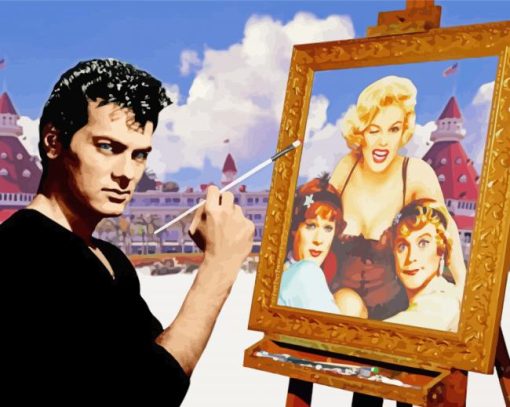 Tony Curtis Some Like It Hot Paint By Numbers