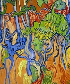 Tree Roots And Trunks By Vincent Van Gogh Paint By Number