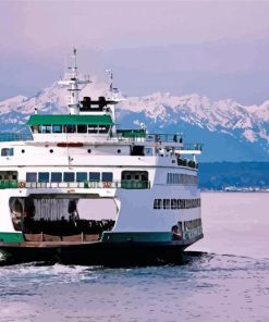 Washington Ferry Boat Paint By Numbers