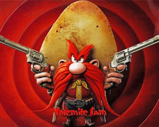 Yosemite Sam Poster Paint By Numbers