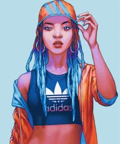 Aesthetic Adidas Girl Paint By Numbers