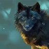 Aesthetic Black And Brown Wolf Paint By Number