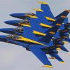 Aesthetic Blue Angels Paint By Numbers