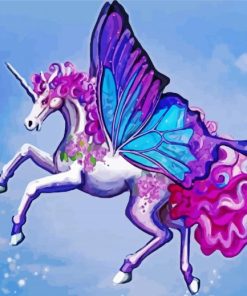 Aesthetic Butterfly Horse Art Paint By Number