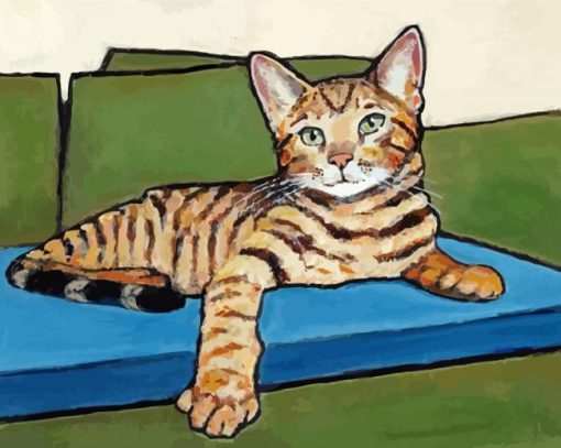 Aesthetic Cat Bengal Paint By Numbers