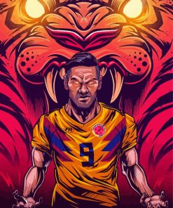 Aesthetic Radamel Falcao Paint By Number