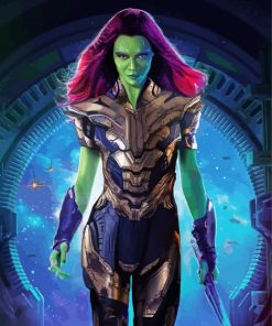 Aesthetic Gamora Art Paint By Numbers