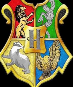 Aesthetic Harry Potter Houses Logo Paint By Number