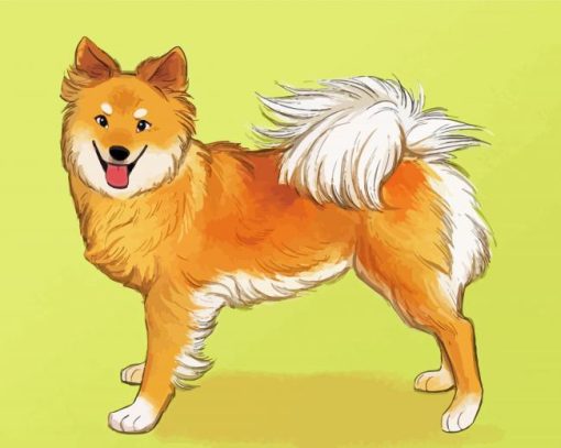 Aesthetic Icelandic Sheepdog Art Paint By Number