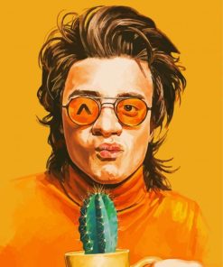 Aesthetic Joe Keery Illustration Paint By Numbers